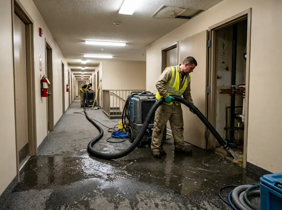 multi-unit-apartment-hallway-f-005 — frequently asked questions, Emergency Burst Pipe Water Extraction & Removal in New Burl…